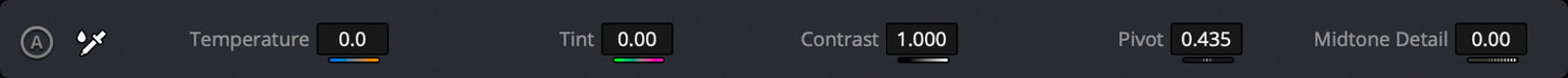 Primary Adjustment Controls