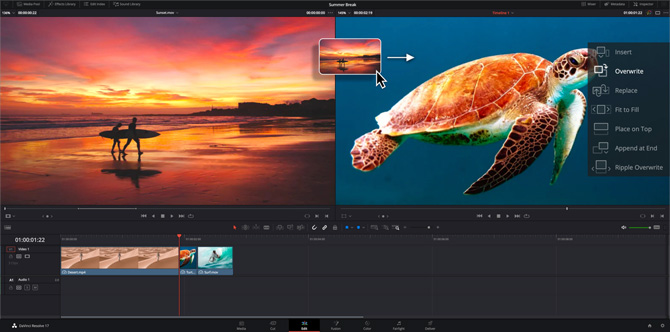 davinci resolve editing software free