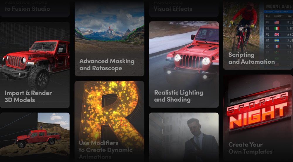 Advanced Visual Effects and Motion Graphics Tools