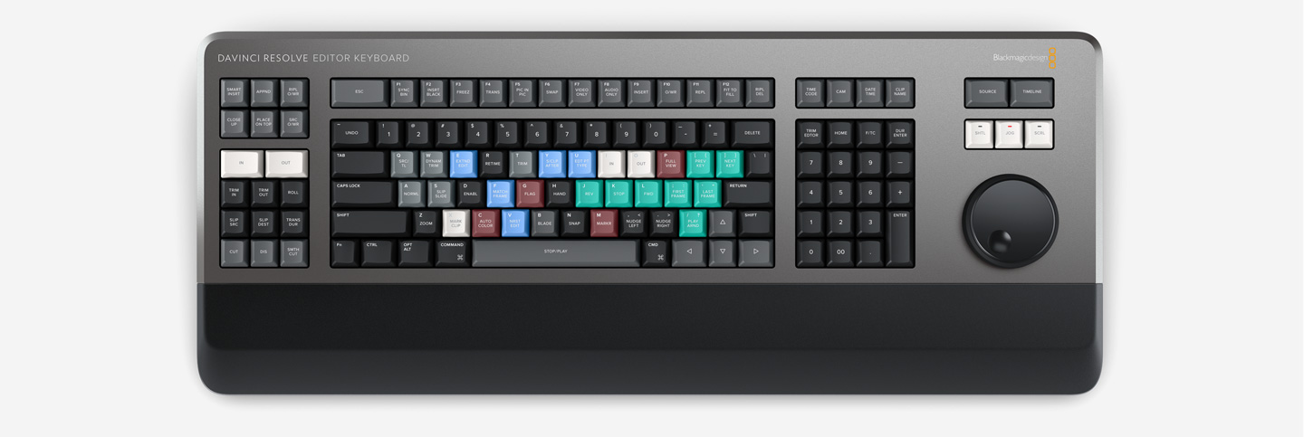 davinci resolve keyboard