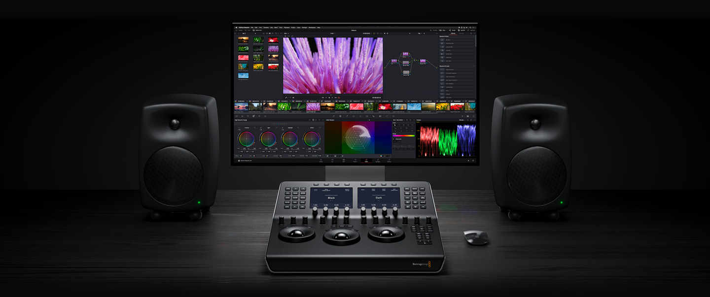 人気のファッションブランド！ Blackmagic design コントロールパネル DaVinci Resolve Mini Panel  イーサネット内蔵 Res