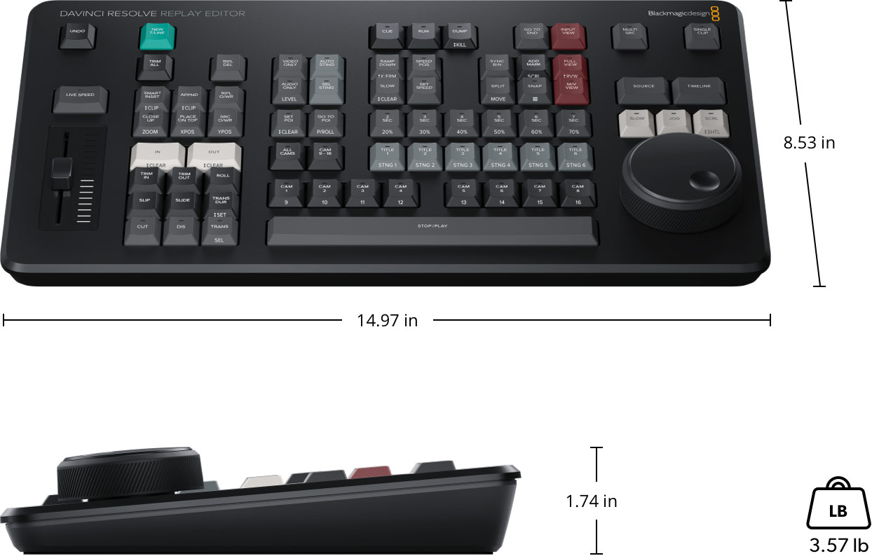 Davinci resolve replay tech specs blackmagic design