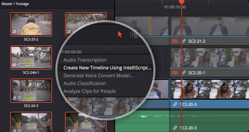 Blackmagic Design DaVinci Resolve Studio 20.0.0.23 beta 1 WIN Full Version Free Download AI IntelliScript