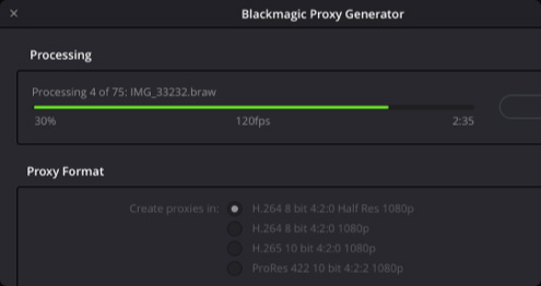 Blackmagic Proxy Generator