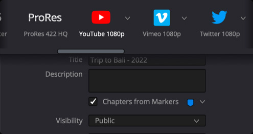 YouTube and QuickTime Chapter Markers