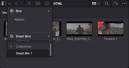 Smart Bin Views in Cut Page