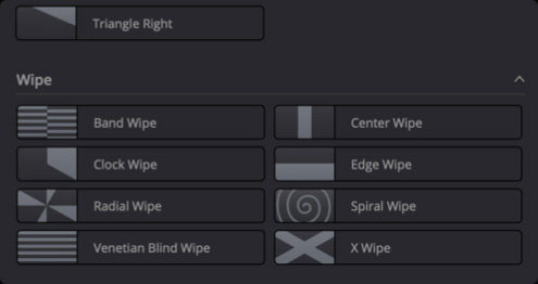 Reverse Shape, Iris and Wipe Transitions