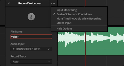 Blackmagic Design DaVinci Resolve Studio 20.0.0.23 beta 1 WIN Full Version Free Download Voice Over Palette and Features