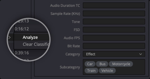 AI-based audio classification