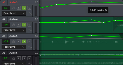 Fairlight Edit and Mix Groups