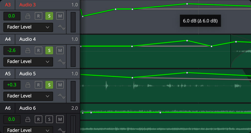Fairlight Edit and Mix Groups