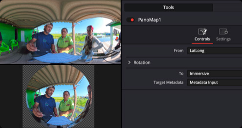 Panomap Immersive Rotation and ILPD Retargeting