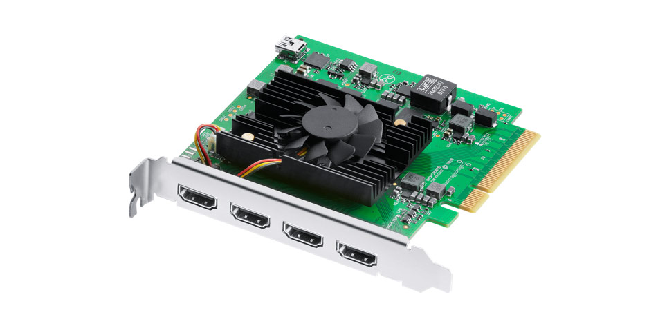 Blackmagic Design DeckLink Quad HDMI Recorder PCIe capture card with four HDMI inputs
