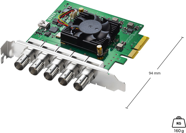 Carte PCIe d'acquisition et de lecture à 8 canaux - DeckLink Quad
