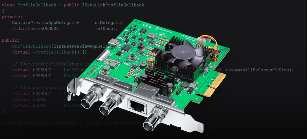 Sử dụng DeckLink IP trong sản phẩm của bạn!