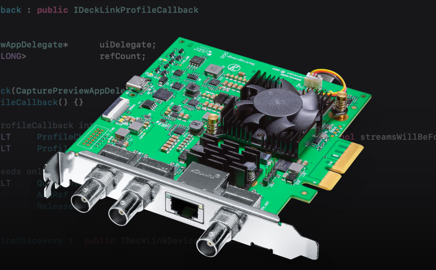 Blackmagic Design Connection Layout DeckLink IP | Blackmagic Design