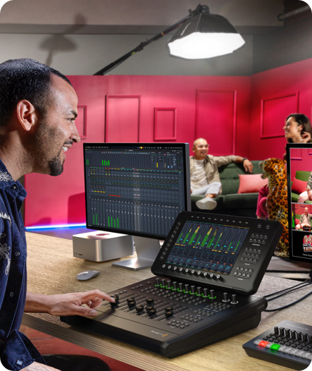 Live Audio Panel Fairlight Live | Blackmagic Design