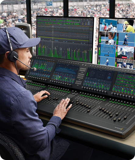 Live Audio Panel Fairlight Live | Blackmagic Design