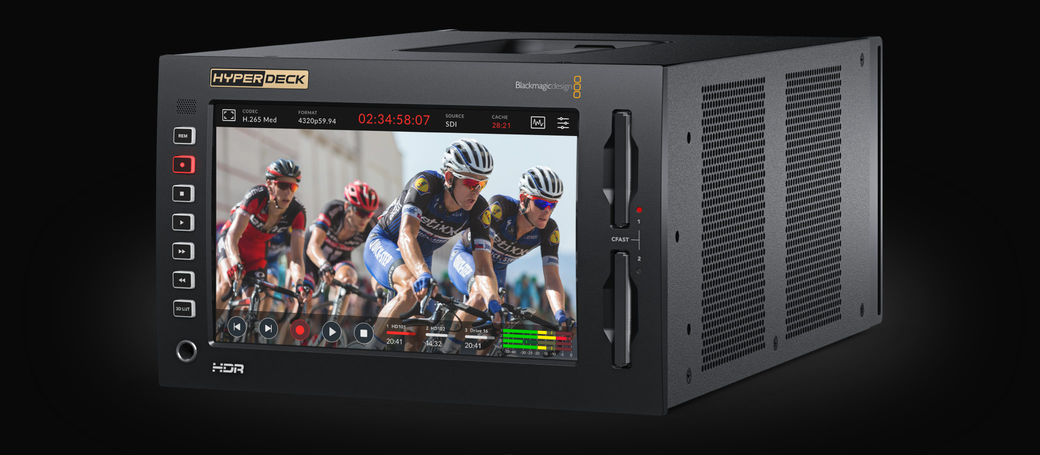 HyperDeck 3D LUT 與 HDR 監看