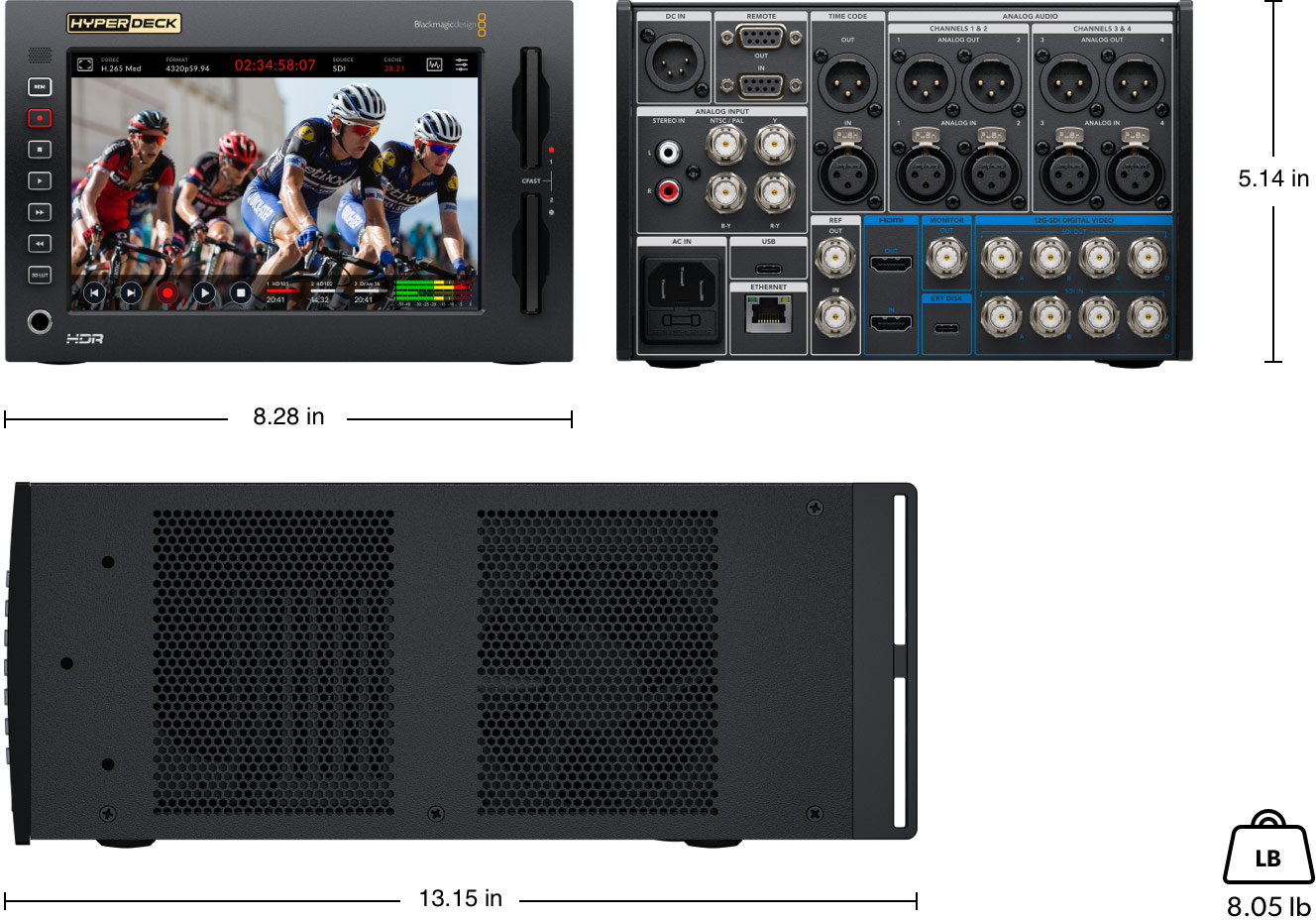 HyperDeck Extreme – Tech Specs | Blackmagic Design