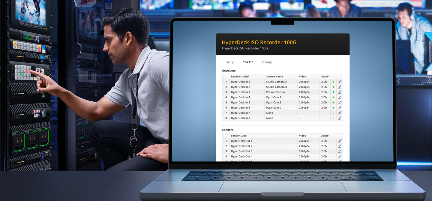 Professional SMPTE-2110 Settings