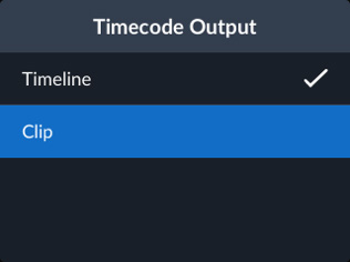 Timecode Output