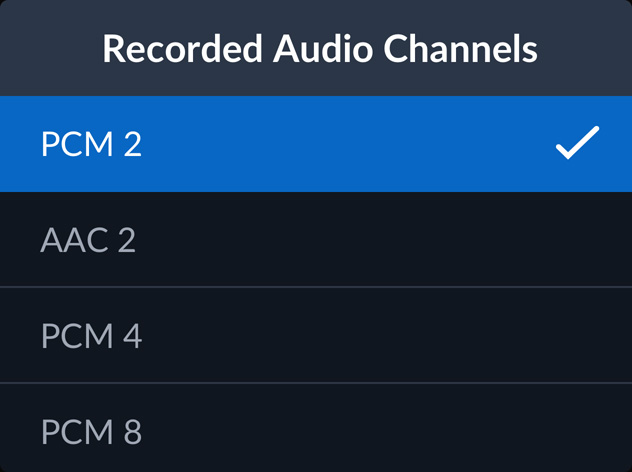 Record Audio Channels