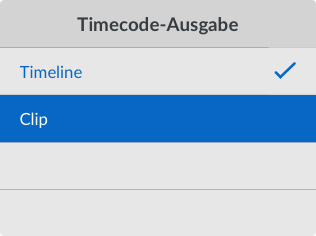 Timecode Output