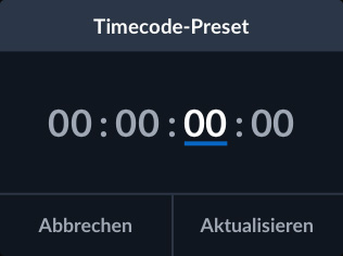 Timecode Preset