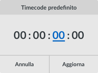 Timecode Preset
