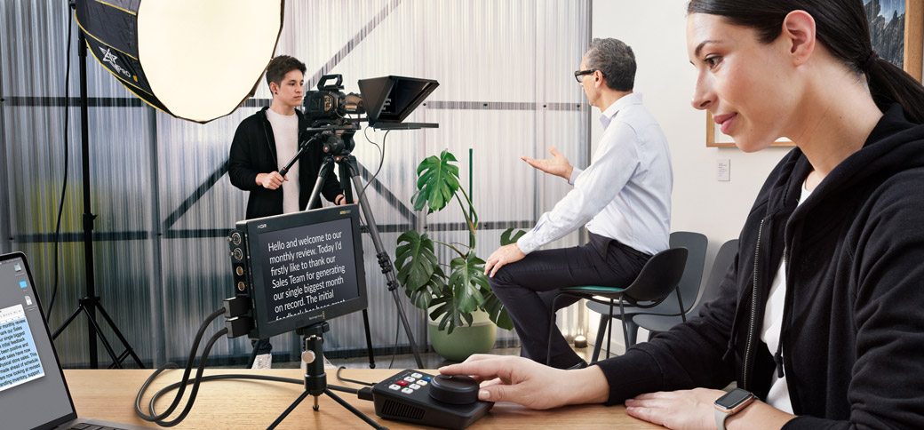 Built In Teleprompter