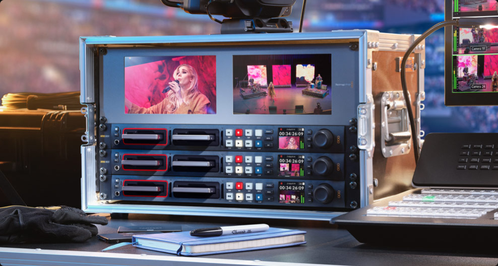 4k Rack Recorder Blackmagic HyperDeck Studio 4K Pro - Video Mixer & Switchers ...