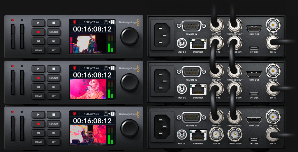 Built in Timecode and Sync Generators