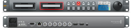 HyperDeck Studio 12G front and back