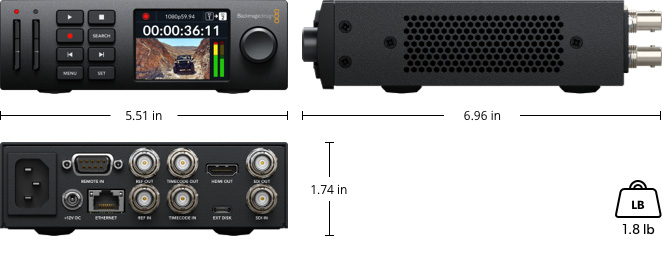 HyperDeck Studio – Tech Specs | Blackmagic Design