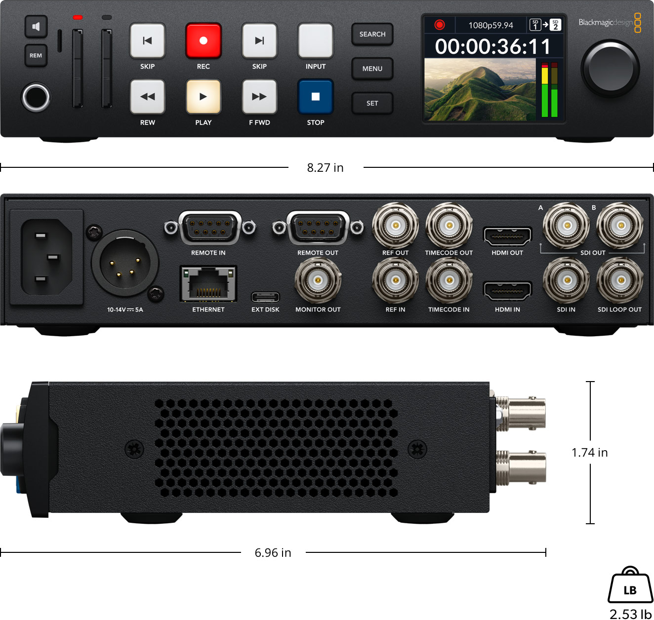 HyperDeck Studio – Tech Specs | Blackmagic Design