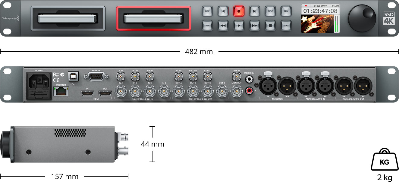 Blackmagic Design HyperDeck Studio Pro 2