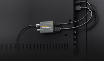 SH mit Power Mini HD SD-SDI-Videoadapter Mikrokonverter SDI zu HDMI CONVCMIC 