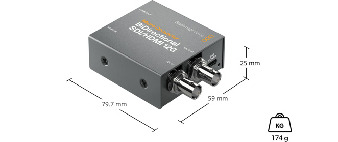 Micro Converter BiDirectional SDI/HDMI 12G