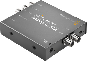Blackmagic Design MINI CONVERTITORE ANALOGICO componente HD a HD SDI con adattatore CA 