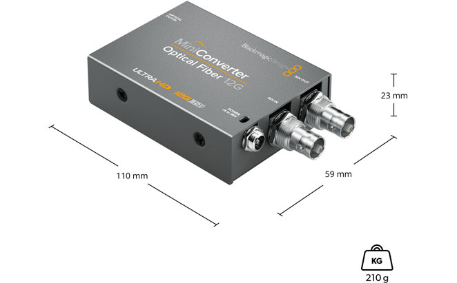 Mini Converter Optical Fiber 12G