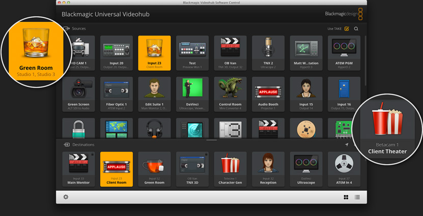 Smart Videohub コントロール Blackmagic Design