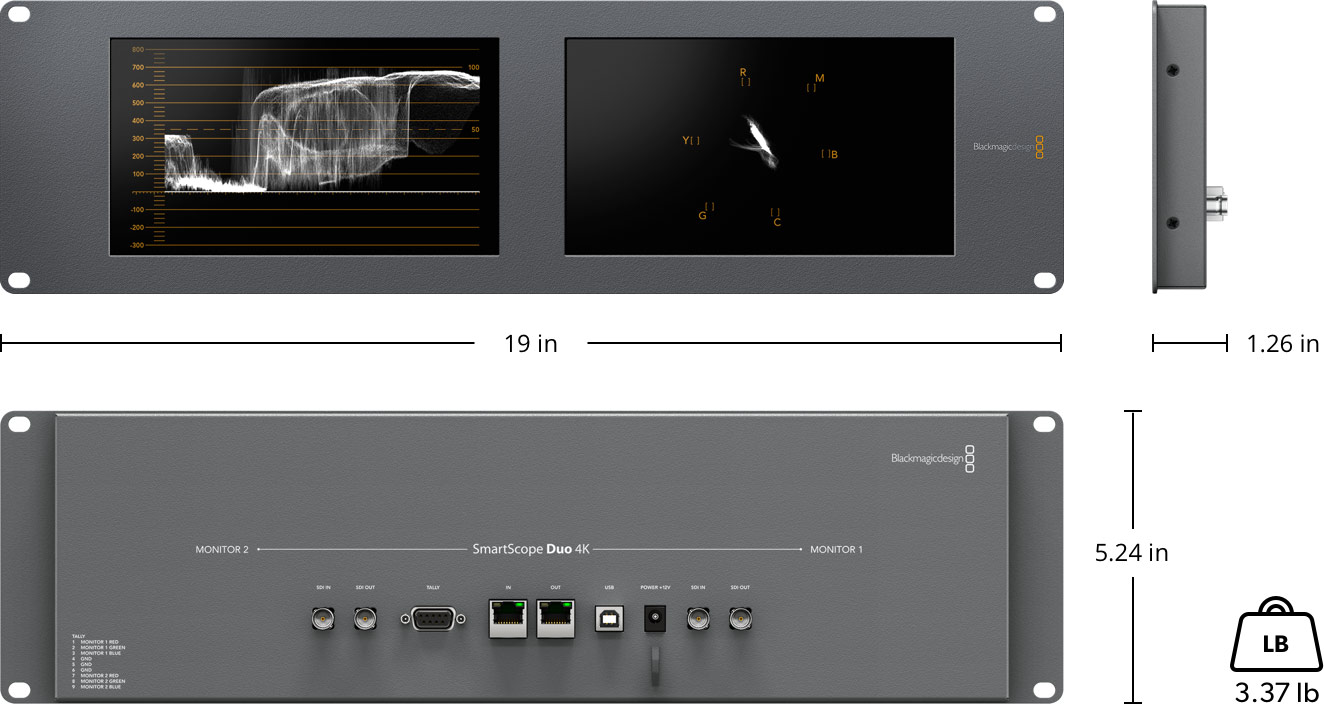 SmartView – Tech Specs | Blackmagic Design
