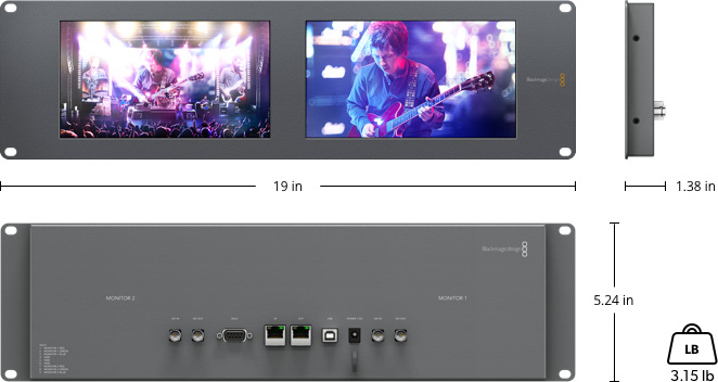 blackmagic dual monitor