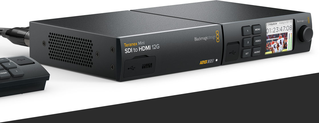 Blackmagic CONVNTRM/MB/HOPT - Teranex Mini Converter HDMI To Optical 12g Compatible With Smart Panel Blackmagic CONVNTRM/MB/HOPT - Teranex Mini Converter HDMI To Optical 12g Compatible With Smart Panel