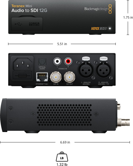 Teranex Mini Audio to SDI 12G