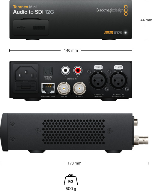 Teranex Mini Audio to SDI 12G