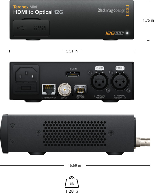 Teranex Mini HDMI to Optical 12G