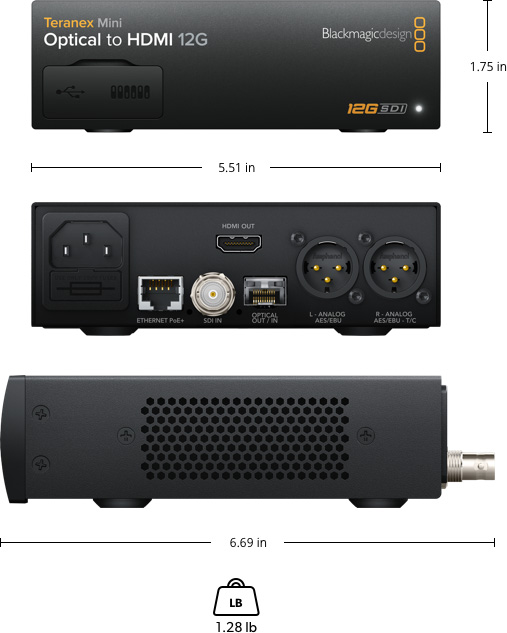 Teranex Mini Optical to HDMI 12G