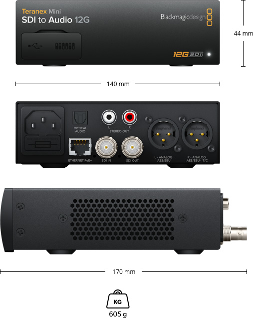 Teranex Mini SDI to Audio 12G